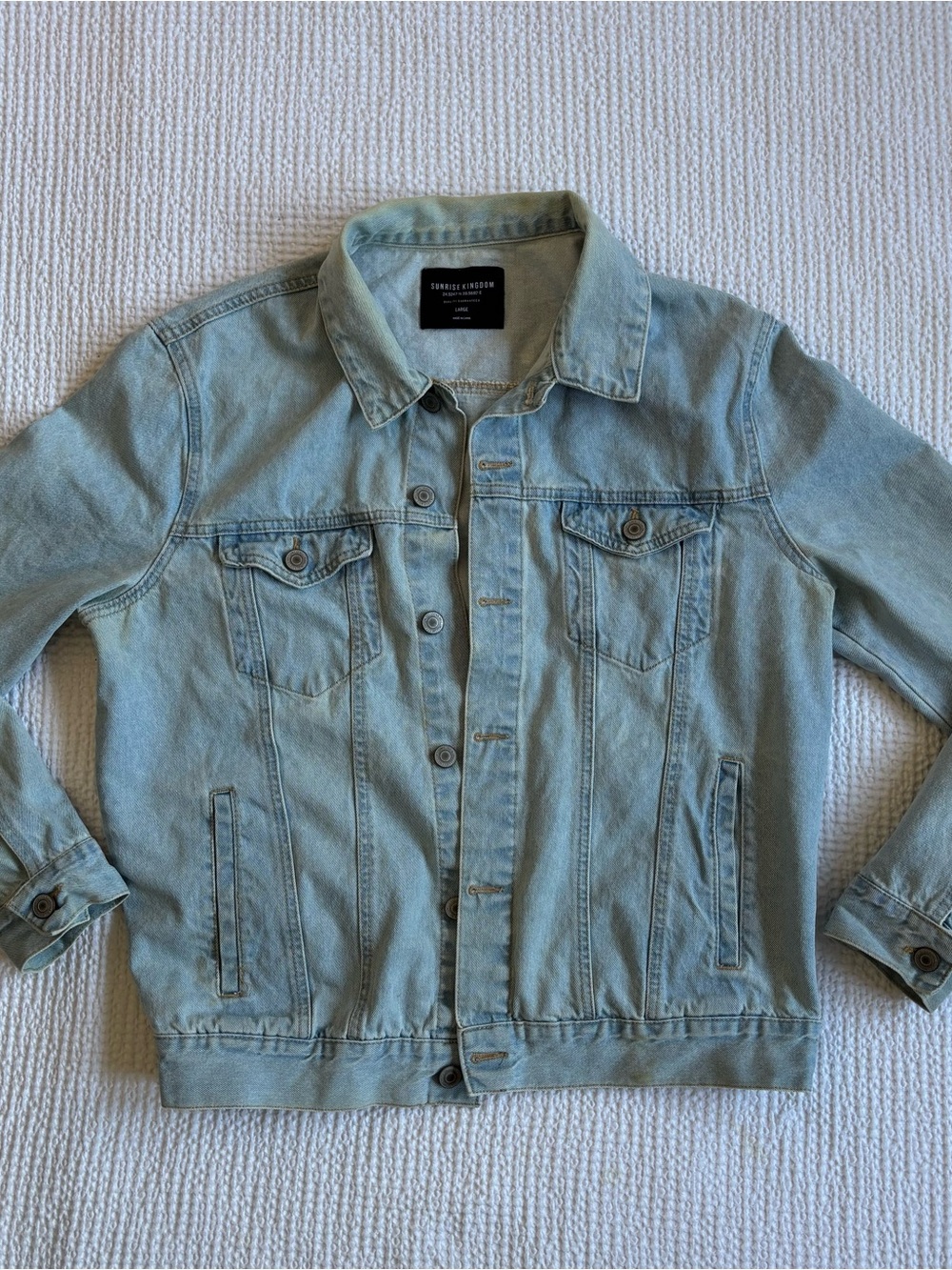 Light Blue Denim Jacket - Unbranded Classic Truckers